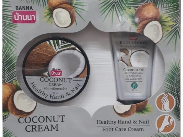 Набор подарочный Coconut Cream, Foot care cream + Healthy Hand  Nail, Таиланд