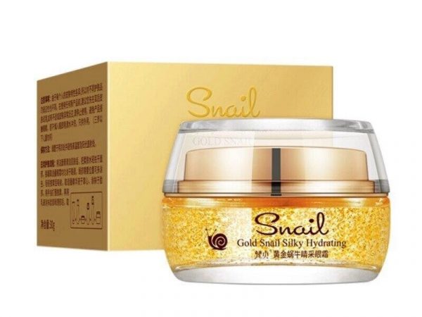 Омолаживающий крем-гель с муцином Улитки и Золотом Venzen Skin Queen Silky Hydrating Skin Gold Snail 30 мл.