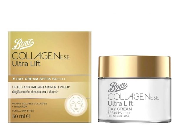 Подтягивающий дневной крем Boots Collagenese Ultra Lift Day Cream SPF35 Pa++++50 мл.