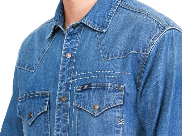 Рубашка джинсовая Lee Comfort Fit Denim, модель LE L2006105 (оригинал) L