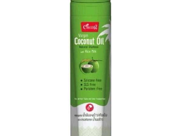 Шампунь для волос с кокосовым маслом и рисовым молочком Caring Virgin Coconut Oil Natural Shampoo With Rice Milk, 200 мл