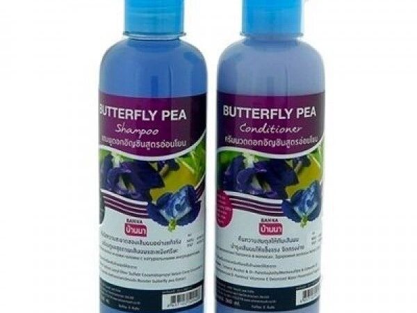 Шампунь + кондиционер для волос Мотыльковый горошек (синий чай) / Butterfly Pea shampoo + conditioner, Banna, 360+360 мл