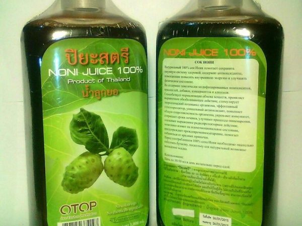 Сок Нони 100% (500 мл.) / Noni Juice 100% (500 ml.), Таиланд