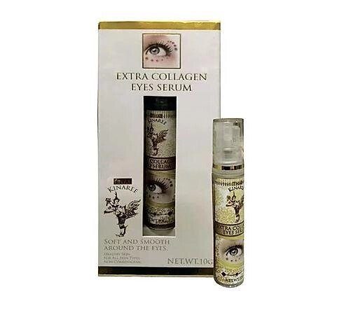 Сыворотка для зоны вокруг глаз с гиалуроновой кислотой Thai Kinaree Extra Collagen Eye Serum,10 мл. Таиланд