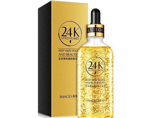Сыворотка питательная для лица с Биозолотом Images 24 k Gold Flakes, 100 мл., Таиланд