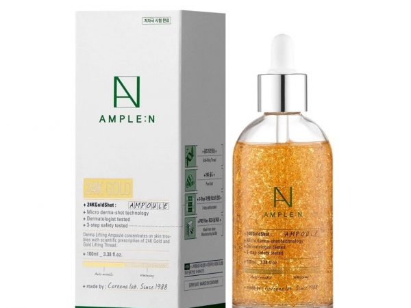 Сыворотка с Биозолотом для контура лица Coreana Lab Ample:N 24K Gold Shot Ampoule, Корея 100 МЛ.