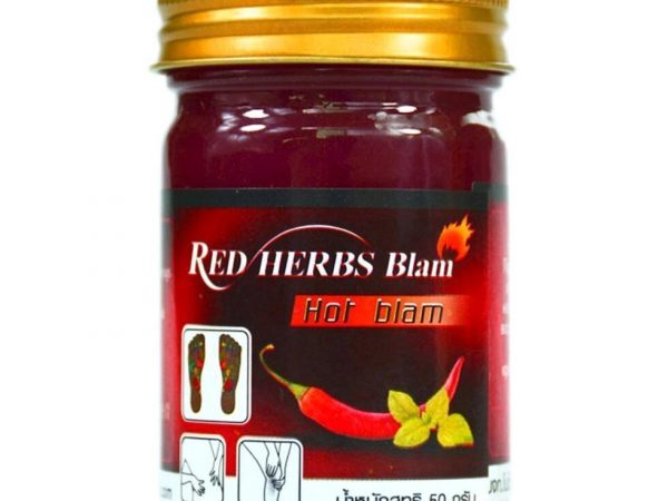 Тайский бальзам красный травяной с Чили Red Herbs Hot Balm, 50 мл., Таиланд
