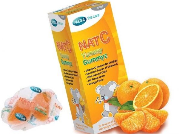 Витамин C для детей в мармеладе Mega We Care Nat C Yummy Gummyz, 50 шт. Таиланд