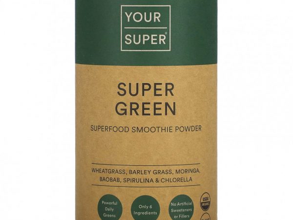 Your Super, Super Green, Superfood Smoothie Powder, 5.3 oz (150 g)