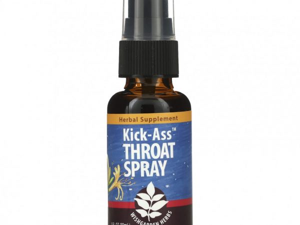 WishGarden Herbs, Kick-Ass Throat Spray, 30 мл (1 жидк. Унция)