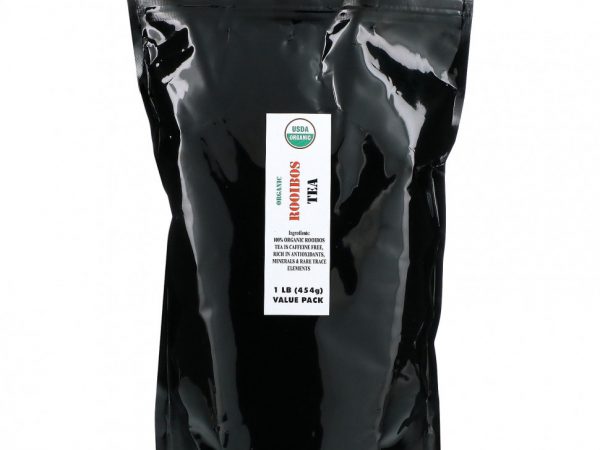 J&R Port Trading Co., Organic Rooibos Tea (Органический чай ройбуш), без кофеина, 454 г (1 фунт)