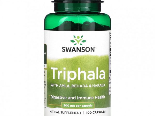 Swanson, Triphla с амлой, бехадой и харадой, 500 мг, 100 капсул