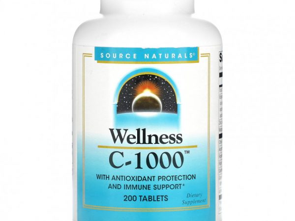 Source Naturals, Wellness, C-1000`` 200 таблеток