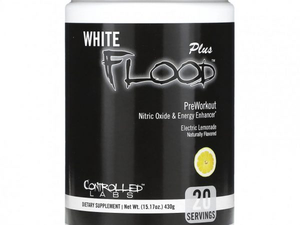 Controlled Labs, White Flood Plus, перед тренировкой, электрический лимонад, 430 г (15,17 унции)