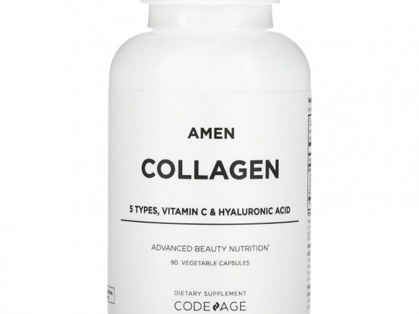 Codeage, Amen, коллаген, 90 растительных капсул