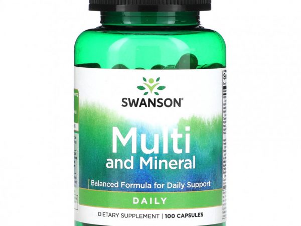 Swanson, Мультивитамины и минералы, 100 капсул