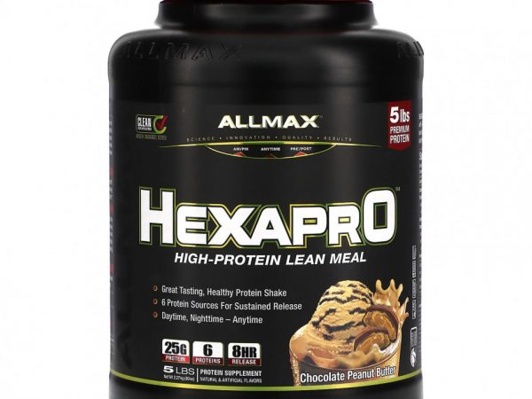 ALLMAX, HEXAPRO, постная мука с высоким содержанием белка, шоколад и арахисовая паста, 2,27 кг (5 фунтов)