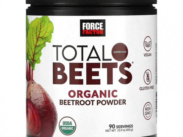 Force Factor, Total Beets, органический порошок из свеклы, 450 г (15,9 унции)