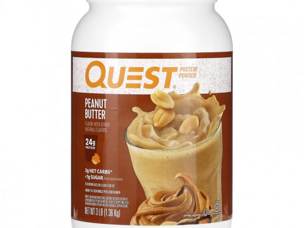 Quest Nutrition, Протеиновый порошок, арахисовая паста, 1,36 кг (3 фунта)