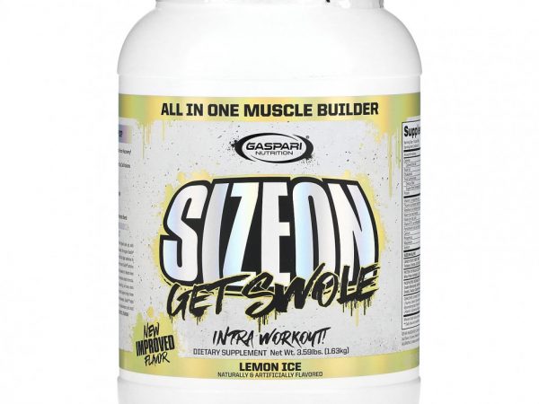 Gaspari Nutrition, SizeOn, универсальное средство для наращивания мышечной массы, лимонный лед, 1,63 кг (3,59 фунта)