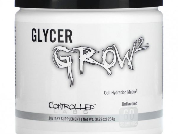 Controlled Labs, GlycerGrow 2, без добавок, 234 г (8,27 унции)