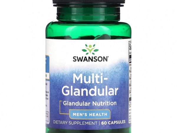 Swanson, Multi-Glandular, для мужского здоровья, 60 капсул