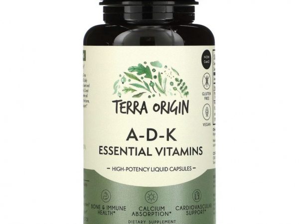 Terra Origin, ADK Essential Vitamins, 60 жидких капсул