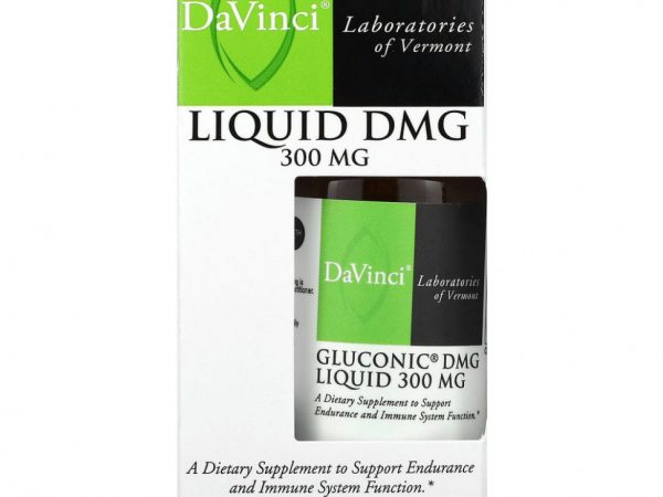 DaVinci Laboratories of Vermont, Глюконик DMG, жидкий, 300 мг, 60 мл (2 жидк. Унции)