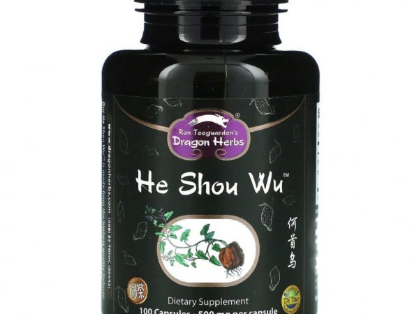 Dragon Herbs, He Shou Wu, 500 мг, 100 капсул