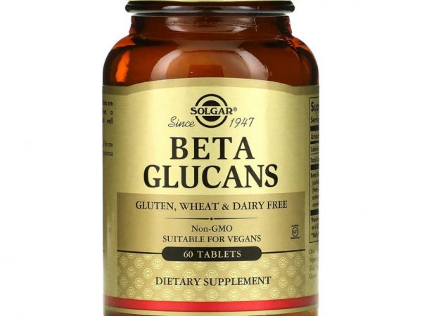 Solgar, Beta Glucans, 60 таблеток