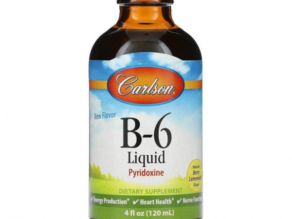 Carlson Labs, Жидкий B-6, 4 жидких унций (120 мл)