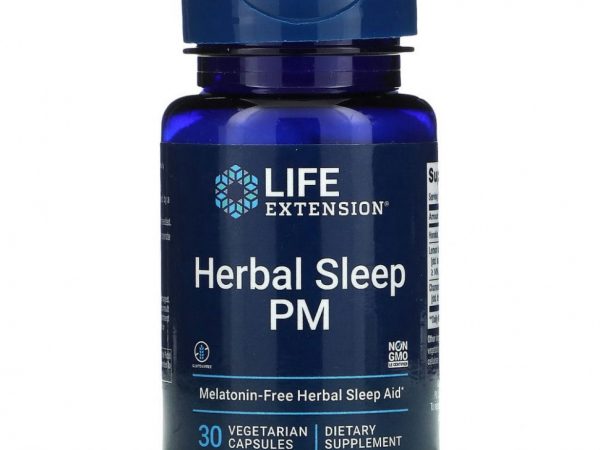 Life Extension, Herbal Sleep PM, 30 вегетарианских капсул