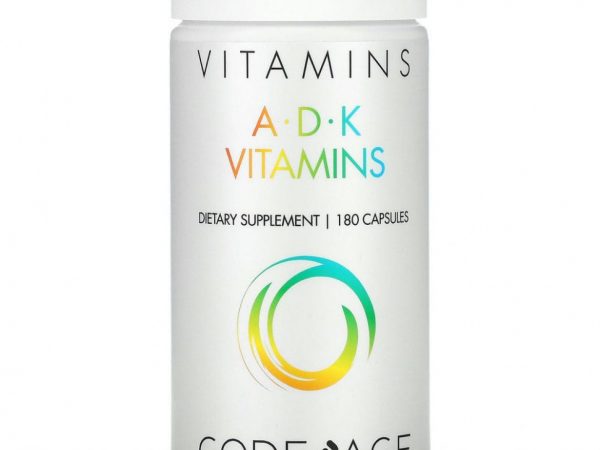 Codeage, витамины A, D и K, 180 капсул