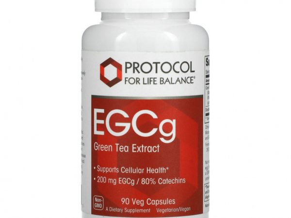 Protocol for Life Balance, EGCG, экстракт зеленого чая, 200 мг, 90 вегетарианских капсул