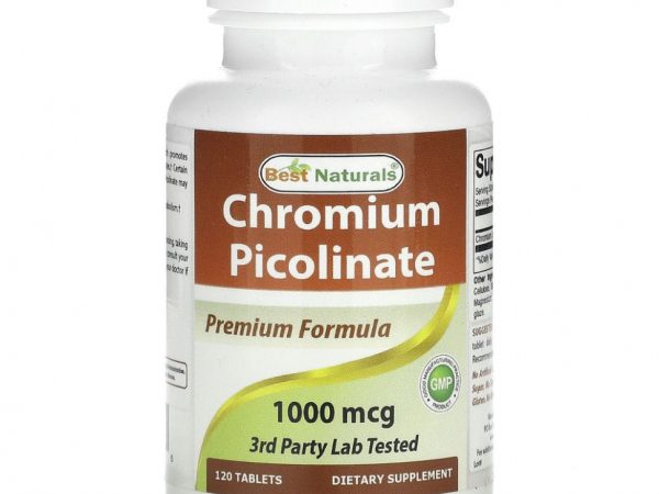 Best Naturals, Chromium Picolinate, 1000 mcg , 120 Tablets