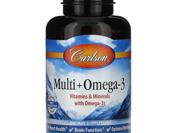 Carlson, Мульти + омега-3, 60 мягких таблеток