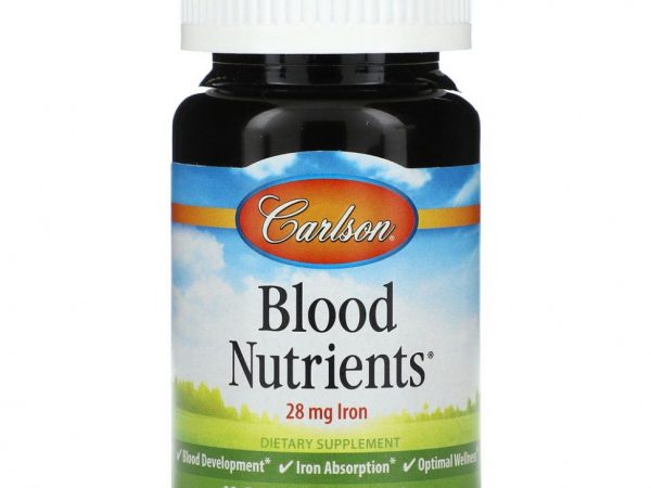 Carlson, Питательные вещества для крови, 40 капсул