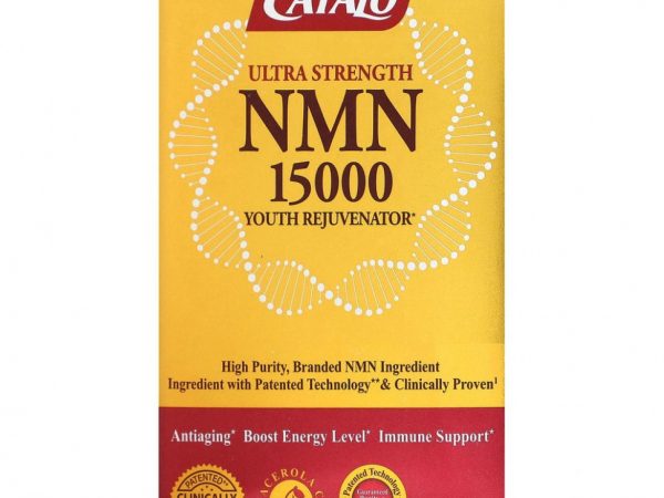 Catalo Naturals, Омолаживающее средство для молодости NMN 15000, 60 вегетарианских капсул