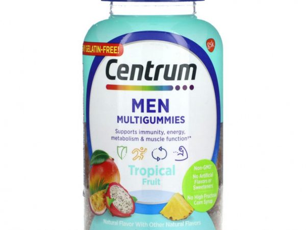 Centrum, Мультивитамины для мужчин, тропические фрукты, 150 жевательных таблеток