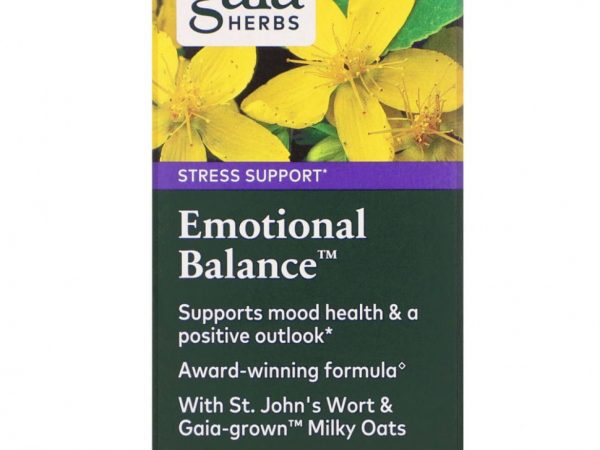 Gaia Herbs, Emotional Balance, 60 веганских капсул Phyto-Cap