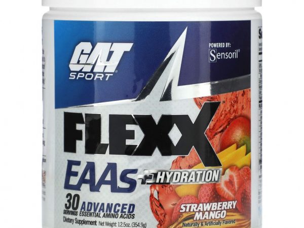 GAT, Flexx EAA + Hydration, клубника и манго, 354,9 г (12,5 унции)