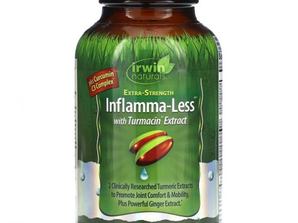 Irwin Naturals, Inflamma-Less с экстрактом турмацина, повышенная сила действия, 60 мягких таблеток