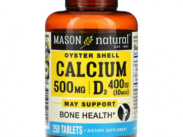 Mason Natural, Oyster Shell Calcium Plus D3`` 250 таблеток