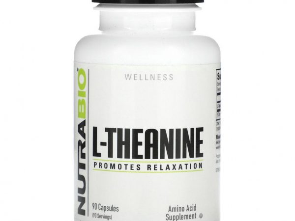 Nutrabio Labs, L-теанин, 200 мг, 90 капсул
