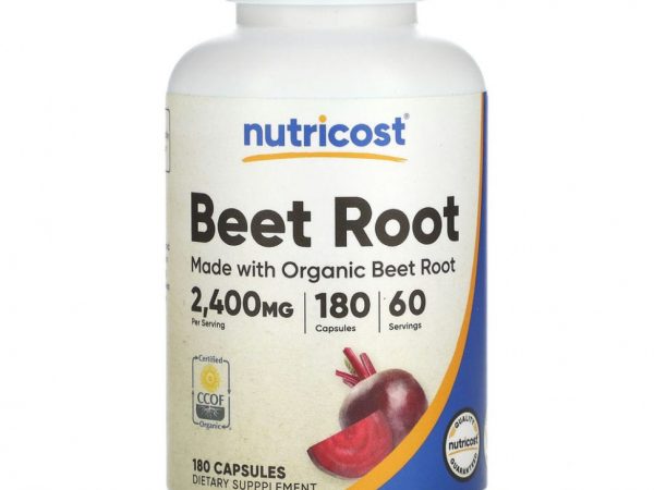 Nutricost, Свекла, 800 мг, 180 капсул