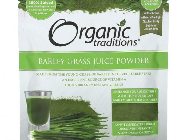 Organic Traditions, Порошок сока ячменя, 150 г (5,3 унции)