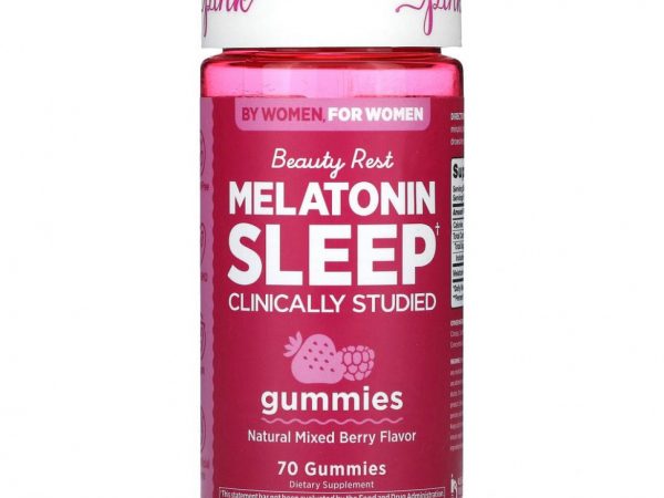 Pink, Beauty Rest Melatonin Sleep, натуральная ягодная смесь, 70 жевательных таблеток