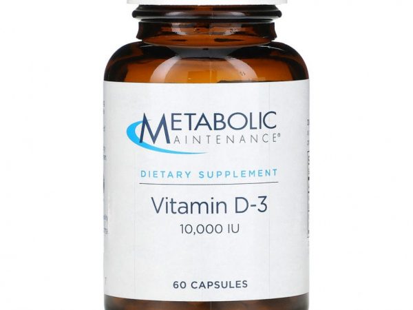 Metabolic Maintenance, Vitamin D-3, 10,000 IU, 60 Capsules