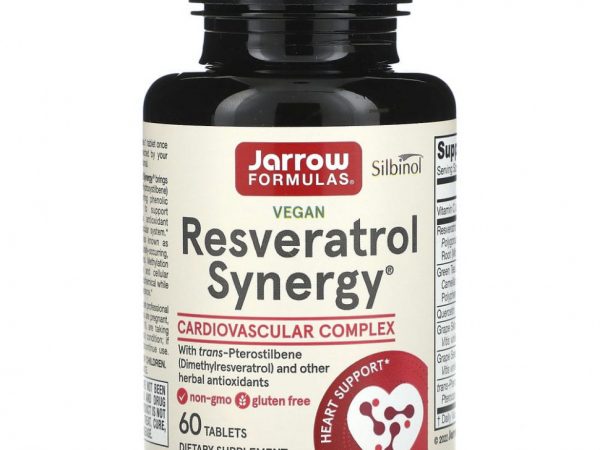 Jarrow Formulas, Resveratrol Synergy, ресвератрол, 60 таблеток