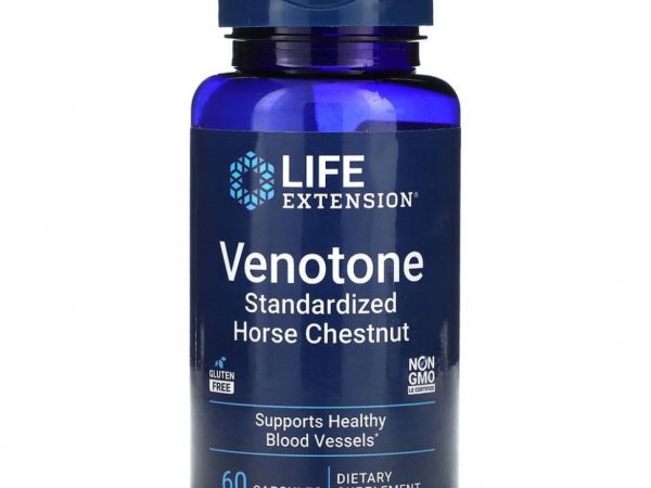 Life Extension, Venotone, стандартизированный экстракт конского каштана, 60 капсул